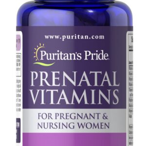 Puritan's Pride Prenatal Vitamins For Pregnant & Nursing Women 100 caplets