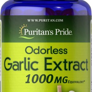 Puritan's Pride Odorless Garlic Extract 1000mg 100 Capsule